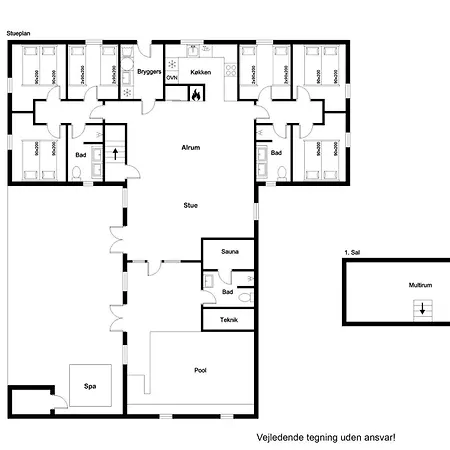 Semesterbostad Beautiful Pool House With Enclosed Terrace, Outdoor Hot Tub, Activity Room, Shelter And Fire Pit *